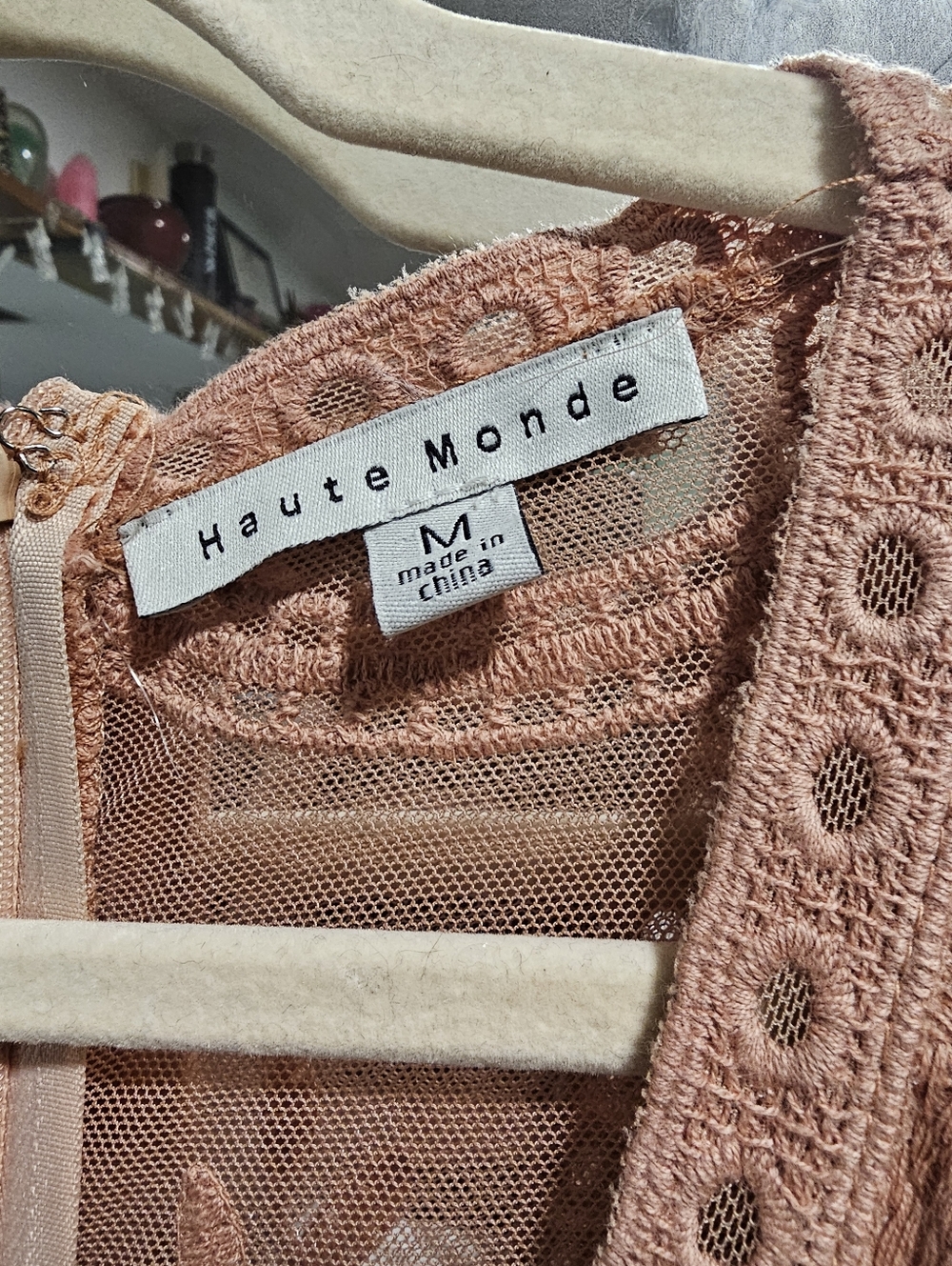 Haute Monde Dusty Rose Lace Maxi Romper Dress - Picture 2 of 4
